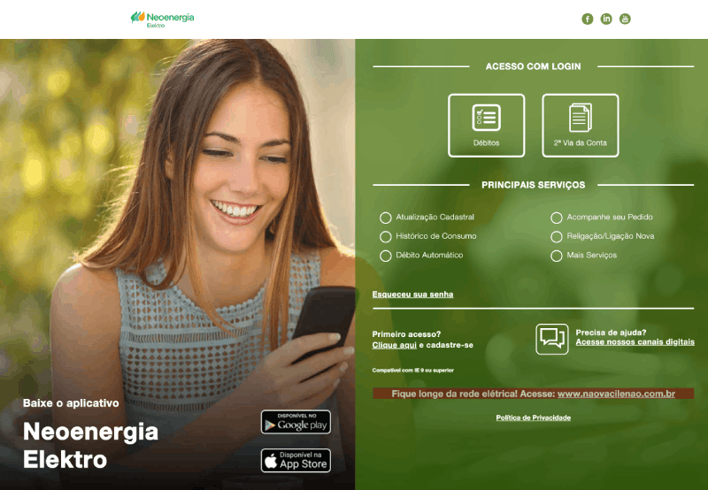Contas / Neoenergia Elektro / Download