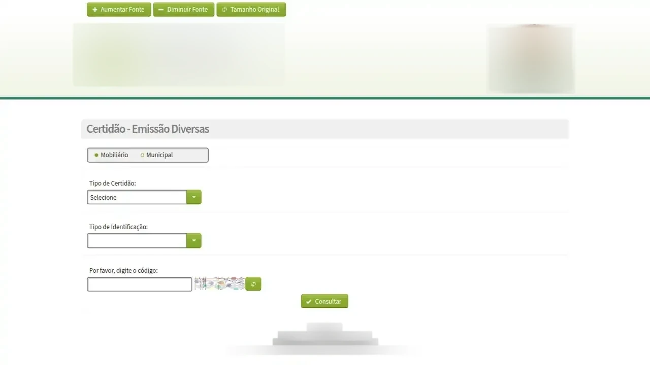 Captura do portal automatizado pela API Prefeitura / SP / Santos / Certidão Negativa de Débitos