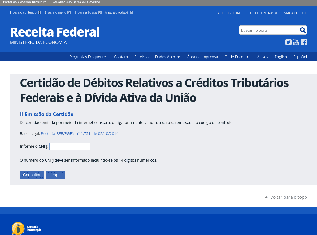 Receita Federal / PGFN (CND Federal) - Nova