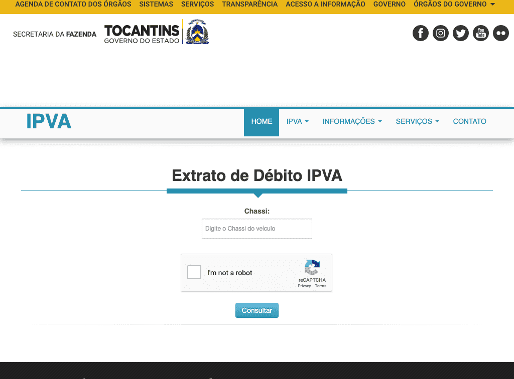 SEFAZ / TO / Extrato IPVA
