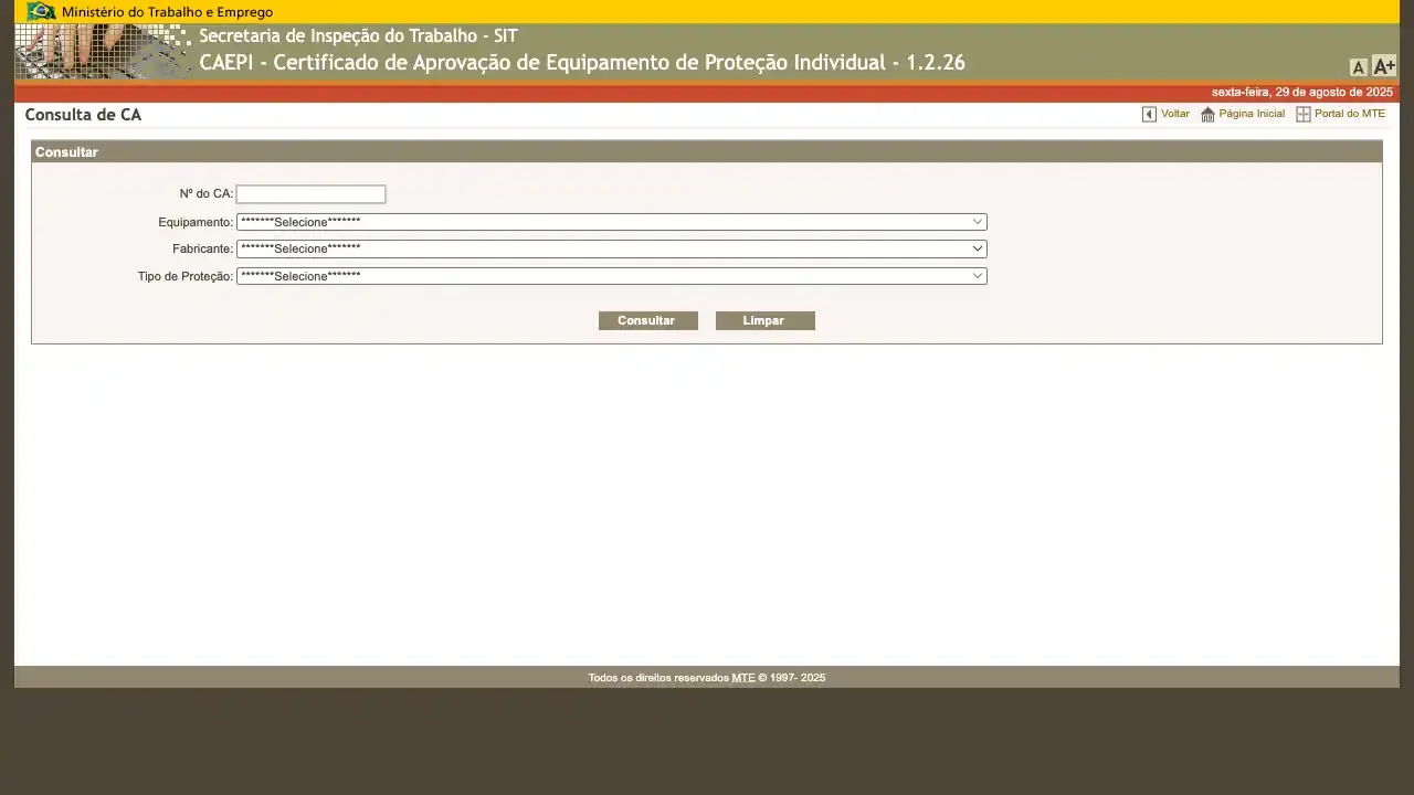 Secretaria de Inspeção do Trabalho / CAEPI