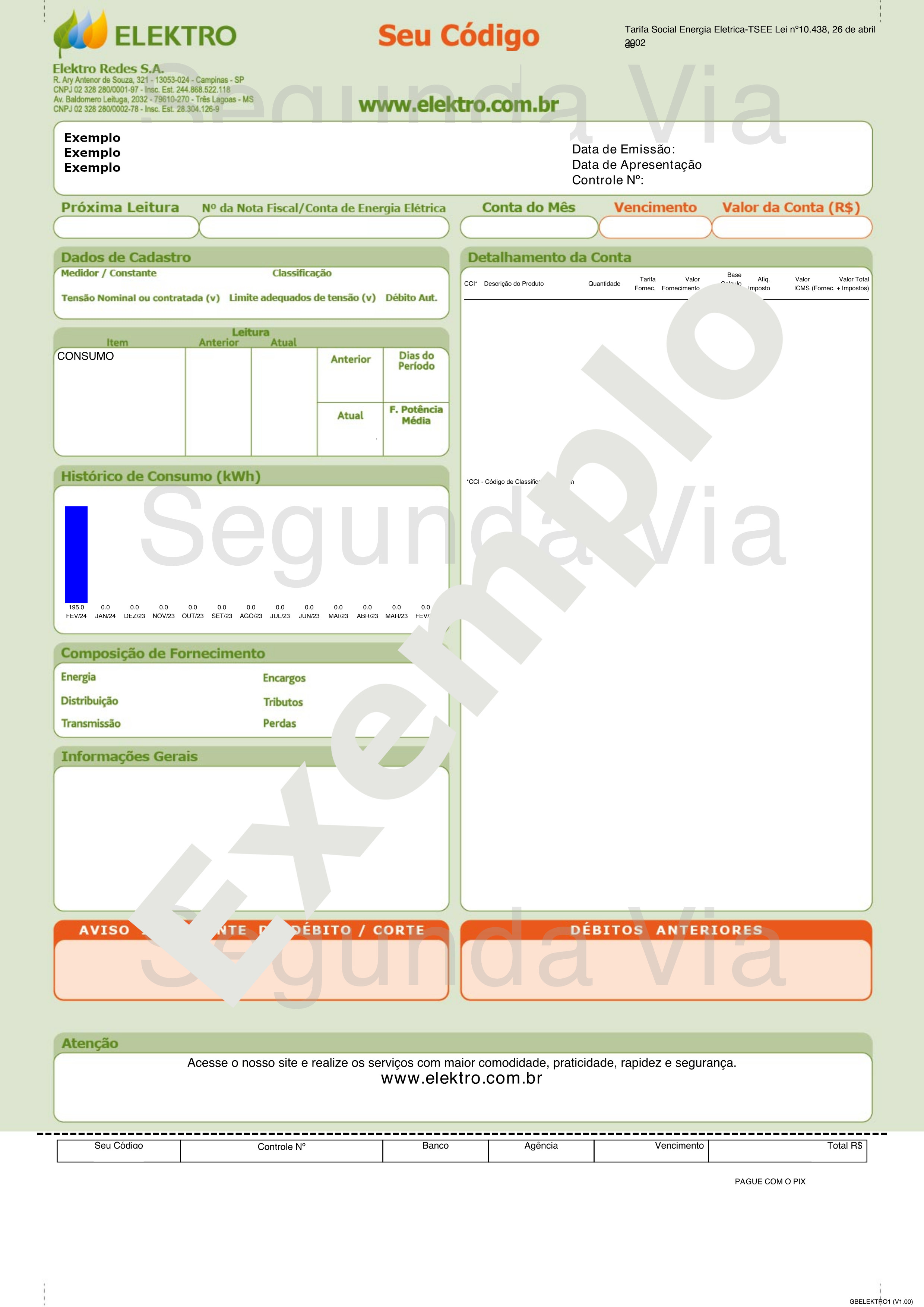 OCR / Contas / Elektro